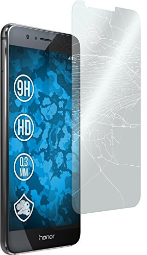 PhoneNatic 2 x Pellicola Protettiva Vetro Temperato Trasparente Compatibile con Huawei Honor 8 Pellicole Protettive