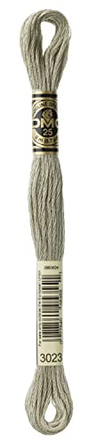 DMC 6-Strand Embroidery Cotton Floss, Light Brown Grey