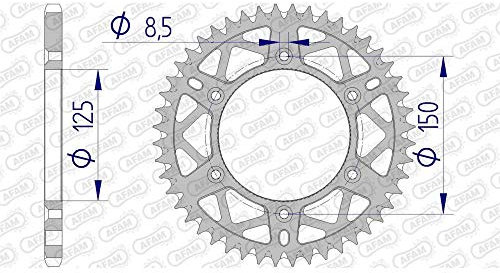 Alu-Kettenrad AFAM 520-51Z (Gun Metal)