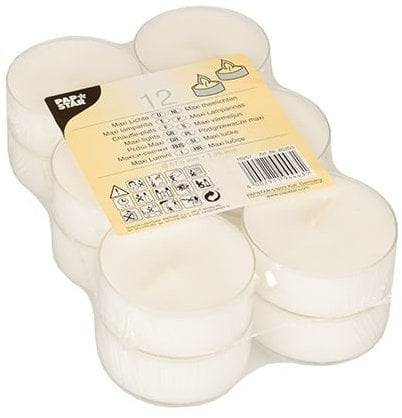 Papstar 85203 - Lumini Maxi, diametro: 57 mm, colore: Bianco