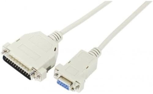 Dexlan Cordon Null Modem pour PC DB9/DB25 F/M 3 m