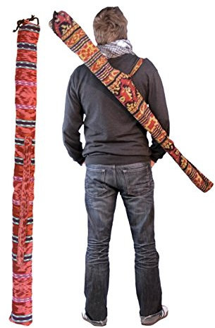 Didgeridoo Tasche 120cm Bambusdidgeridoo Ikat Multicolor Ethno Bag Didge Farbig