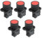 sourcing map a12082000ux0371 1 NC N/C Rojo Señal pulsador momentáneo Botón Interruptor, 600 V, 10 Amperio, ZB2-EA42, 5 x 22 mm