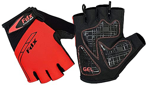 FDX Fahrradhandschuhe Sommer 3D Gelpolster Rennrad MTB Sporthandschuhe | Atmungsaktives Mesh Rutschfeste Silikon Handfläche Ergonomische Passform Klettverschluss für Fitness Training Outdoor Sport