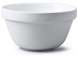 Wm Bartleet & Sons Traditional Porcelain Pudding Basin (13cm/375ml/0.7pt) – White