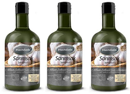 Mecitefendi Knoblauch Shampoo 400ml, Spitze gegen Haarausfall (3er Sparpackung)