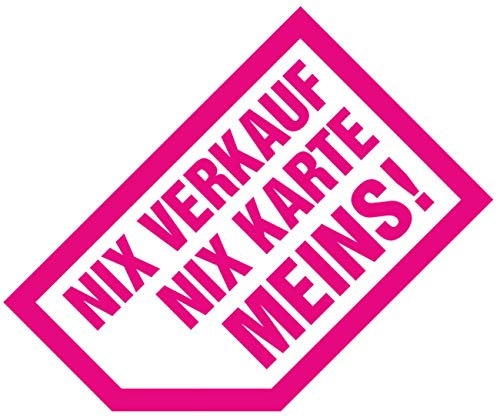 Aufkleber NIX karte10 cm in PINK tussy Frauen mädels Tuning Auto pkw Fun