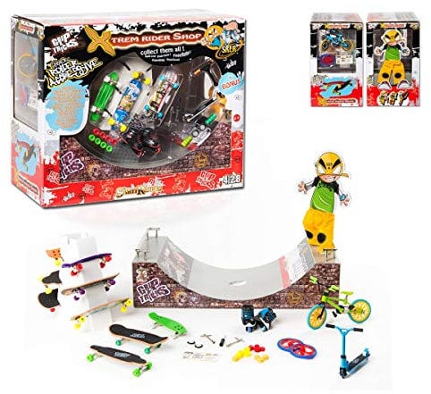 Grip & Tricks Big Gift Set of - Finger Skates - Roller - BMX - Scooter - RAMPS
