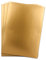 Metallic Papier DIN A4 21,0 x 29,7 cm - Gold Metallic - 25 Stück - glänzendes Bastelpapier 90 g/m² - Rückseite Weiß - Für Einladungen, Hochzeiten