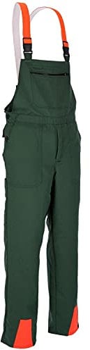 BBTI Hochwertige Schnittschutz-Latzhose Forsthose EN381 Schnittschutzhose (58, grün)