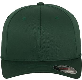 Flexfit Unisex Cap Wooly Combed, Unisex Baseballkappe, Youth, Spruce