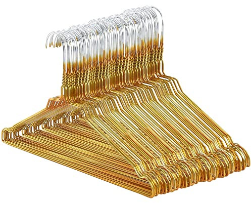 Hangerworld 50 Metallkleiderbügel 40cm Draht Kleiderbügel Mit Goldener Pulverbeschichtung