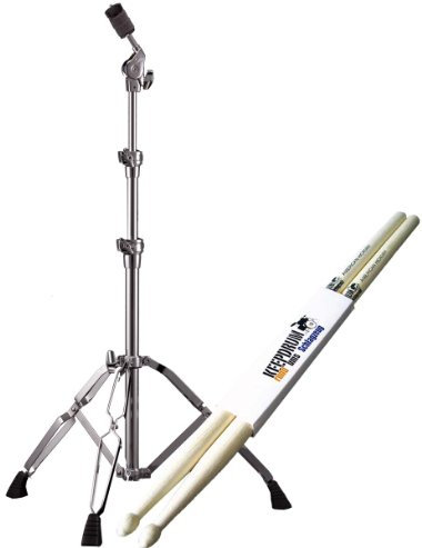 PEARL C-930 Beckenständer gerade + 1 Paar keepdrum Drumsticks