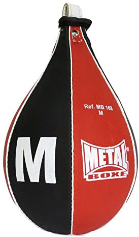 METAL BOXE MB168 Poire de Vitesse Noir/Rouge Taille M