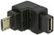 Delock Adapter USB 2.0 Micro-B Stecker > USB 2.0 Micro-B Buchse gewinkelt unten, 65668