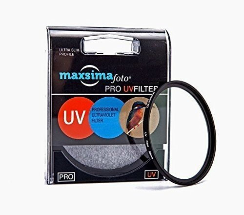 Maxsimafoto - Filtro UV para Objetivo 40.5mm / Protector para Objetivo Sony Alpha A5000 A6000 Cámara Digital con Power Zoom 16-50mm