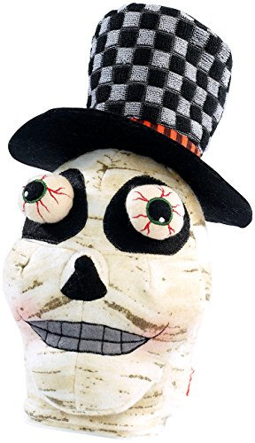 infactory Halloween-Scherzartikel: Singender und Tanzender Geisterkopf Baron Voodoo, batteriebetrieben (Gruselige Halloween-Dekos, Halloween-Deko mit Sound, Figuren)