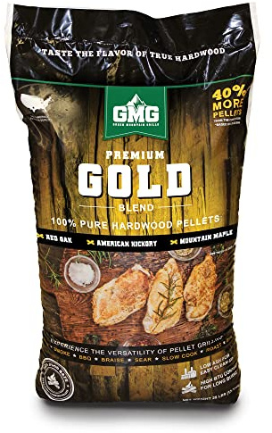 Premium Gold Blend Wood Grilling Pellets - 28lbs.