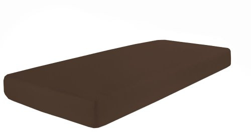 Dormisette Q371 Elastic-Jersey-Spannbetttuch mit Elasthan, Größe: 90 x 190-100 x 200-220 cm, Dunkelbraun