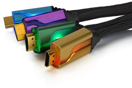 Afterglow PL-9025GOPBEU Quadruple HDMI Cable 1.80 m Multi-Coloured