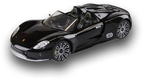 Cartronic RC Fahrzeug Porsche 918 Spyder - ferngesteuertes Auto - Spielzeug-PKW 1:14 - Schwarz - Remote Control car für Kinder ab 8 Jahren