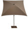 Maffei Art 136q Kronos Parasol carré cm 200x200, Tissu PolyMa résistant à l'eau. Made in Italy. Couleur Taupe