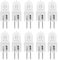 JCD Lot de 10 ampoules halogènes à culot à deux broches GY6.35 - 240 V - Remplacement pour luminaires de maison, plafonnier, salle de bain, cuisine et bureau - Lentille transparente, 35 W