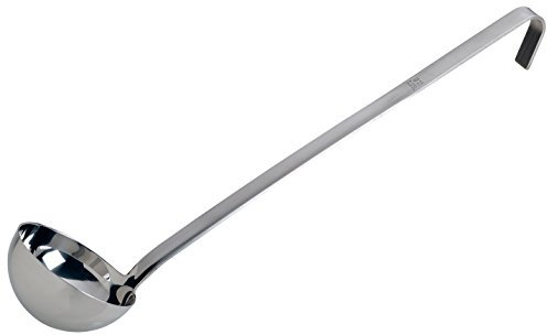 Piazza 153008 Louche en acier inoxydable Longueur 36 cm Diamètre 8 cm Capacité 0,125 l
