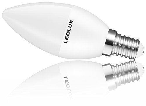 LumenTEC 1x E14, 5W LED E14, LED lampe E14 Kerzenform, Warmweiss, 450 Lumen Ø 37mm Ra >80, 230V CCD Ersetz 40W, (1x WW)