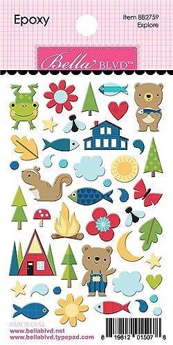 Lake Life Epoxy Stickers-Explore BB2759