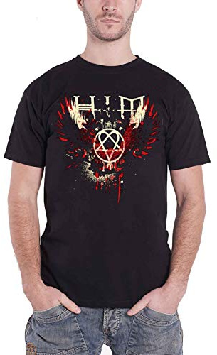 Him Men's Wings Splatter T-Shirt XX-Large Black