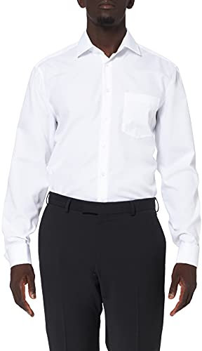 Seidensticker Herren Business-Hemd - Regular Fit - Bügelfrei - Kent-Kragen - Langarm - 100% Baumwolle