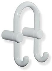 HEWI Garderobendoppelhaken Serie 801 Haken nach vorn felsgrau 801.90.040 95