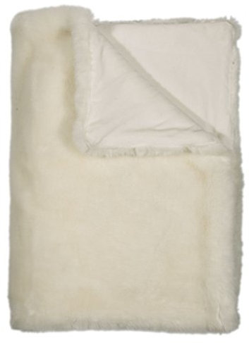 PAD - Decke - Kuscheldecke - Wohndecke - Sheridan - Kunstfell - White/weiß - 140 x 190 cm