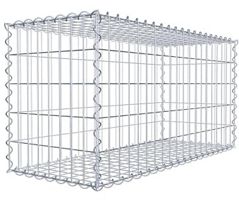 GABIONA | Paniers en Gabion carré | Paniers en Treillis résistants aux imtempéries | Dimensions 100L x 50h x 40P centimètres