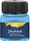 Kreul 90964 - Javana Stoffmalfarbe für helle und dunkle Stoffe, 20 ml Glas hellblau, brillante Farbe auf Wasserbasis, pastoser Charakter, zum Stempeln und Schablonieren, nach Fixierung waschecht
