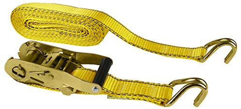 LAS 10335 Spanngurt, mit Ratsche und J-Haken, ca 38 mm x 6 m