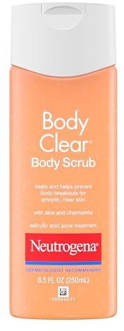 Neutrogena Body Clear Acne Body Wash & Exfoliating Scrub, 8.5 fl oz