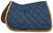 BUSSE Schabracke SUPREME, Vollblut/Warmblut, Dressur, navy, Kordel: caramel, Einfass: caramel