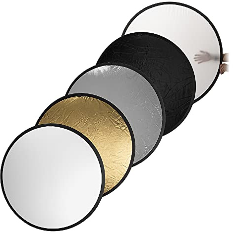 Fotodiox Pro 32 5-in-1 Collapsible Reflector, Silver/Gold/Black/White/Diffuser