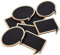 Papermania PMA 355419 8-teiliges Holz-Sprechblasen-Kreidetafel-Set, schwarz