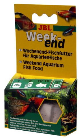 JBL Weekend 4032000, Wochenend-Alleinfutter für alle Aquarienfische, Futterblock
