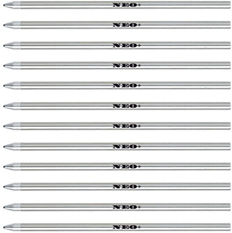 Neo+ Lot de mini-recharges pour stylos.Ces recharges sont compatibles avec :les stylos Swarovski, Cross, Cartier®, Lamy, Faber-Castell, Zebra, Tombow, Schneider, Schmidt, Parker, Pelikan, Monteverde, Ohto. 12 x Blue ink