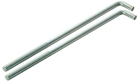 Faithfull FAIPROEXTB14 350mm 14-inch External Building Profile Bolts (2 Pieces)