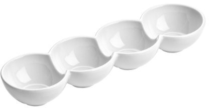 Premier Housewares Serving Bowls White Gloss Finish Bowls Pie Dishes Set Of 4 Snack Bowl Dip Dishes Sauce Dish Porcelain Snack Dishes Dip Bowls