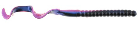 Berkley PowerBait® Power Worm Fishing Bait, Tequila Sunrise, 7in | 18cm, Irresistible Flavor, Classic Curly Tail Worm Profile, Ideal for Spring, Summer and Fall Fishing