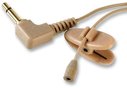 PRO SIGNAL Mini Lavalier Microphone – Omni-Directional, 3.5mm Mono Jack, 1.2m Cable, Beige – MP33750