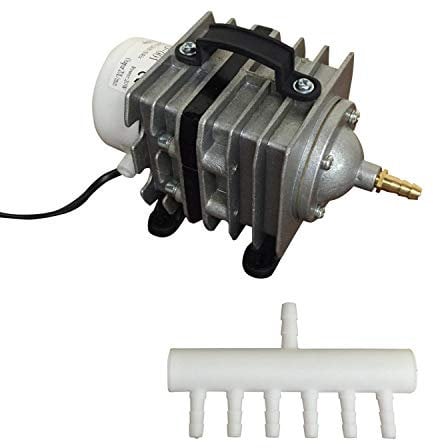 Finest-Filters Pond Air Pump Koi Fish Pond Hydroponic Piston Compressor Fish Tank Aquarium 20-90l/m (20 Litres/Min)