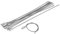 Sourcingmap Stainless Steel Wire Keychain Cable Screw Clasp Key Ring 20.5cm Length 10 Pcs
