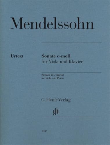 Sonate c-moll für Viola und Klavier: Besetzung: Viola und Klavier (G. Henle Urtext-Ausgabe)